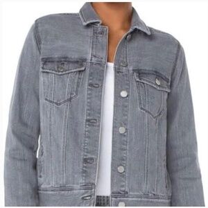 Liverpool Los Angeles Gray Classic Denim Stretch Women’s Jacket Size S